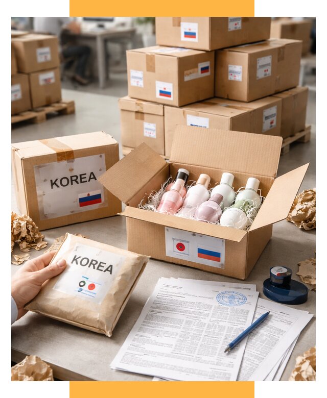 Доставка косметики из Кореи от 8713 р. под ключ | СетСервис-Снн