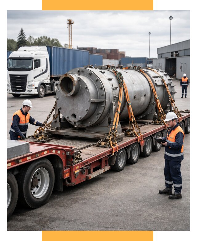 Перевозка тяжеловесных грузов под ключ от 153765 р. | СетСервис-Снн